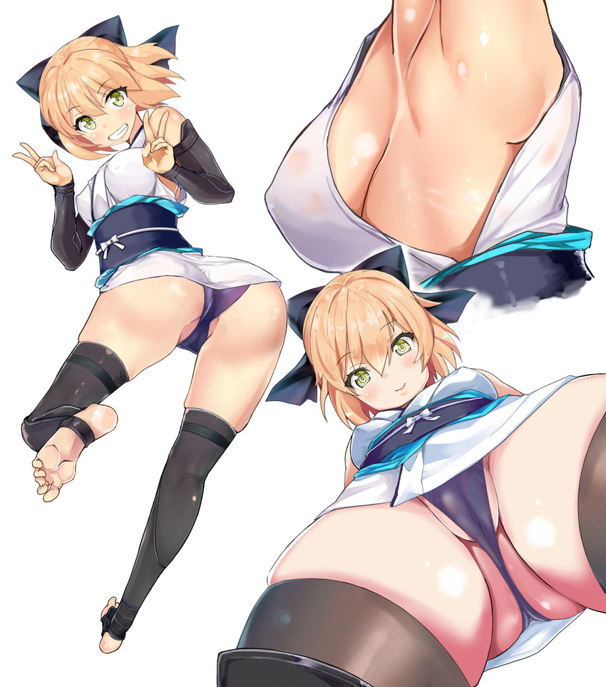okita souji (fate and 1 more) drawn by denden_taiko