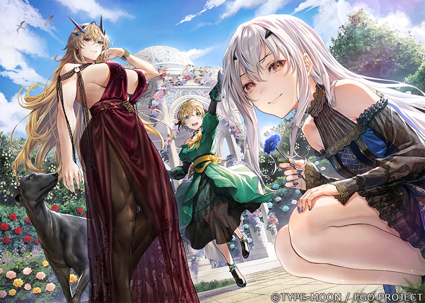 barghest, melusine, and gareth (fate and 1 more) drawn by mugetsu2501
