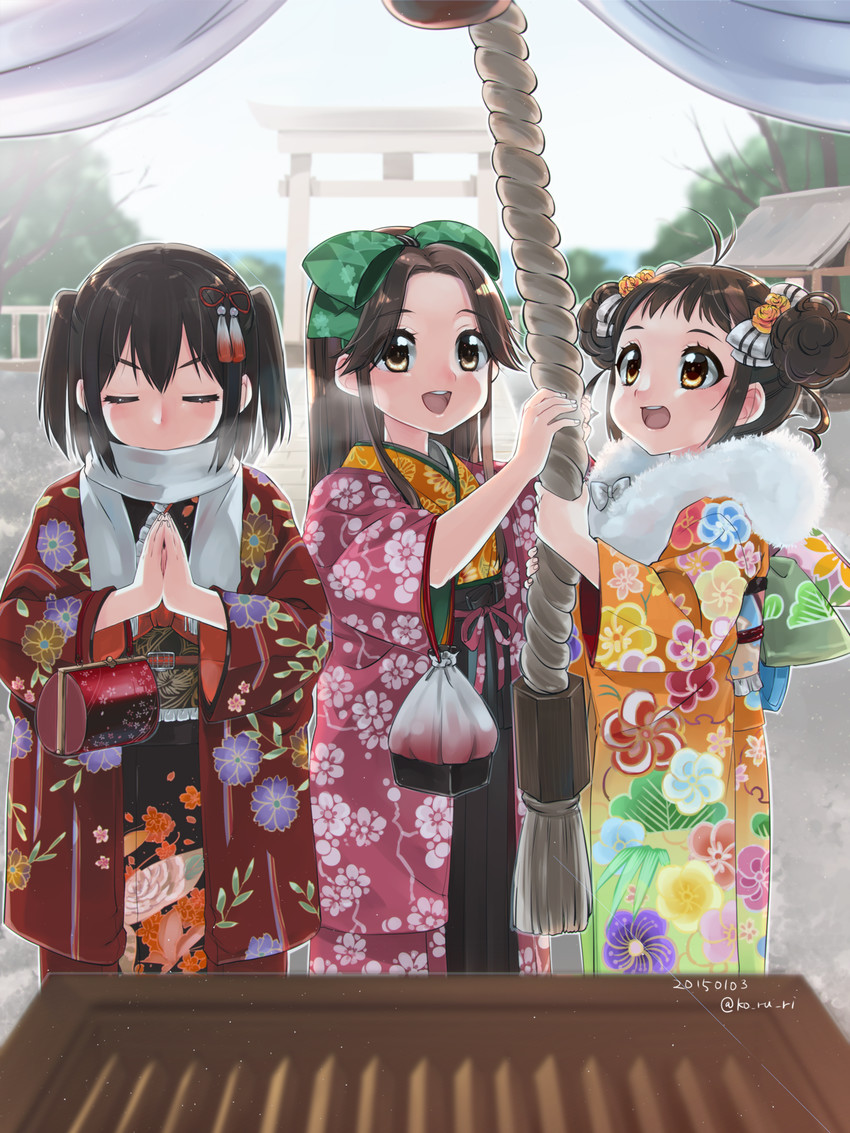 sendai, naka, jintsuu, sendai kai ni, jintsuu kai ni, and 1 more (kantai collection) drawn by koruri