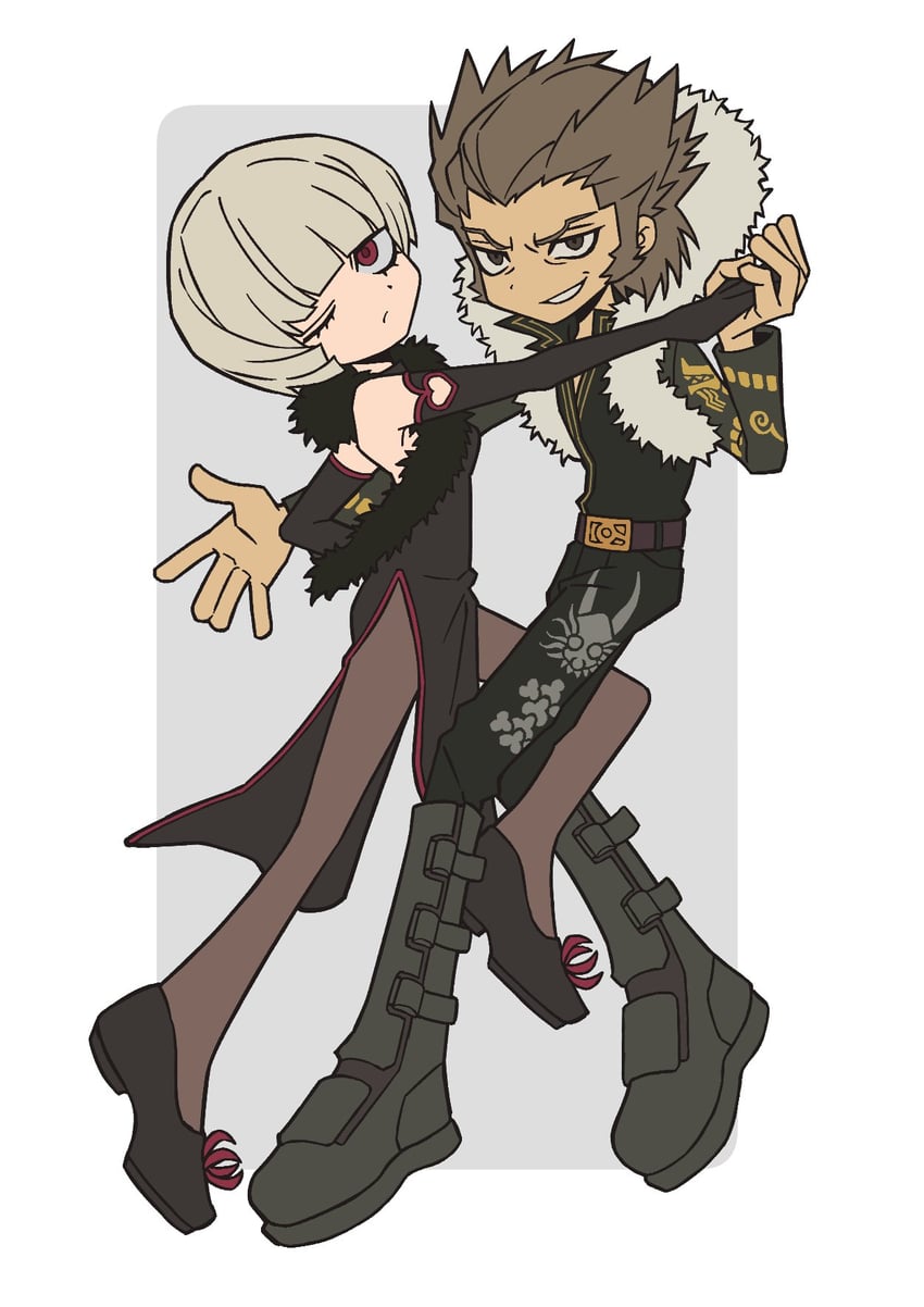 shi-long lang and shih-na (ace attorney and 1 more) drawn by choryang