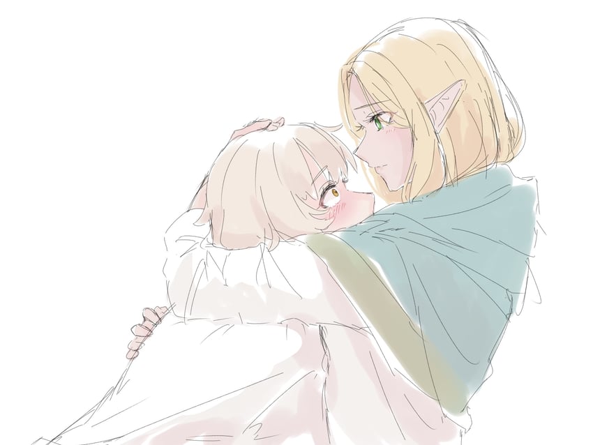 marcille donato and falin touden (dungeon meshi) drawn by dol_ce_hmhn