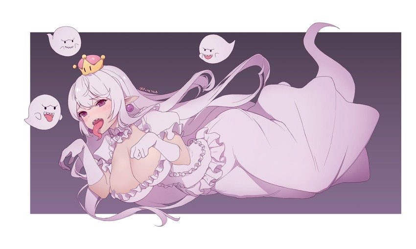 princess king boo and boo (mario and 1 more) drawn by choyeon
