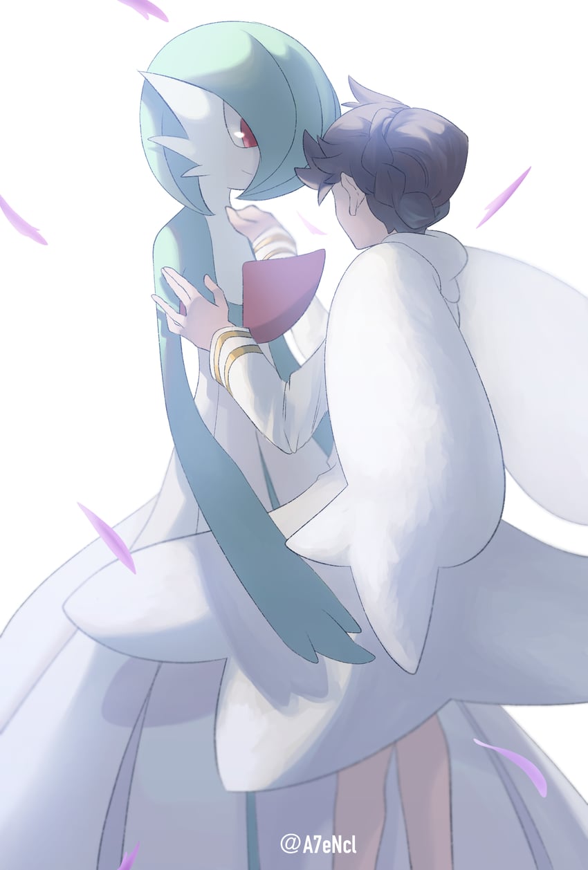 gardevoir and diantha (pokemon and 1 more) drawn by uguisu_(a7encl)