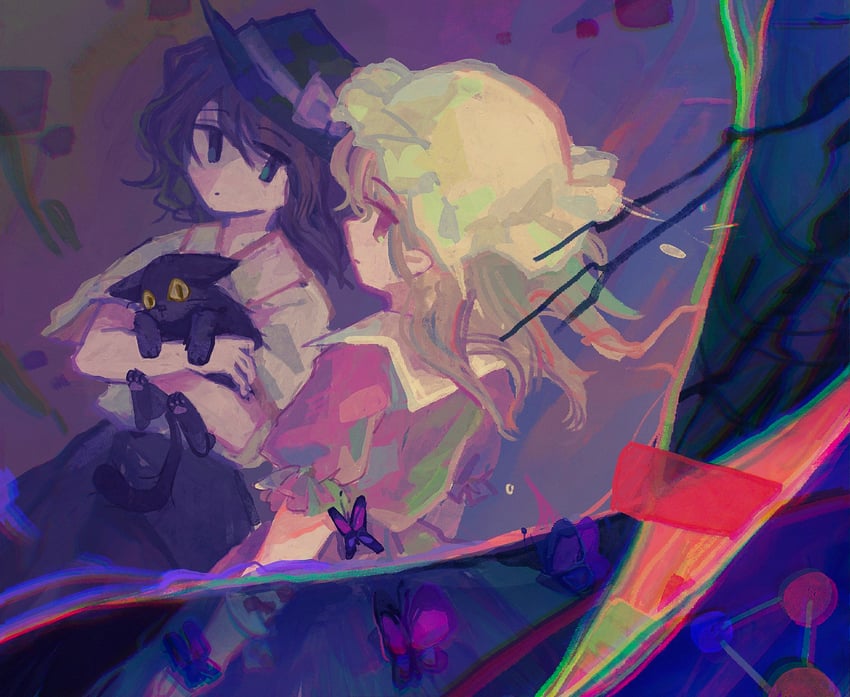 usami renko and maribel hearn (touhou) drawn by drizzle_ashes