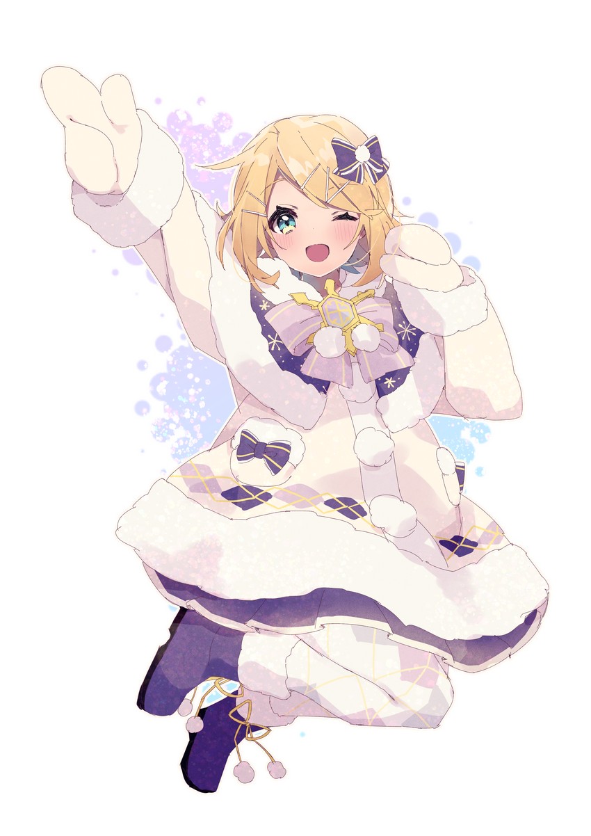 kagamine rin and yuki rin (vocaloid and 1 more) drawn by sasakura_(npdk7484)