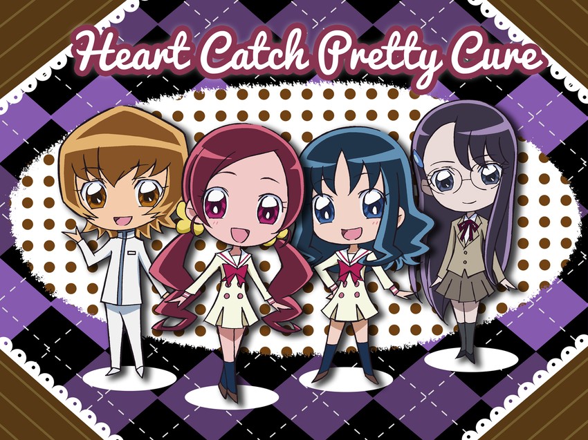 kurumi erika, hanasaki tsubomi, tsukikage yuri, and myoudouin itsuki (precure and 1 more) drawn by umakoshi_yoshihiko