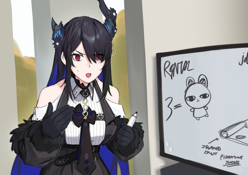 nerissa ravencroft (hololive and 1 more) drawn by dasdokter