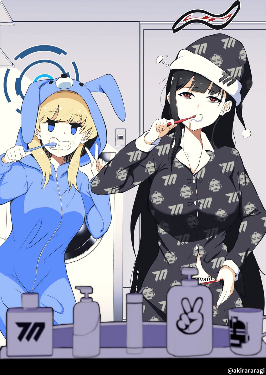 toki and rio (blue archive) drawn by a-kiraa_(whisper)