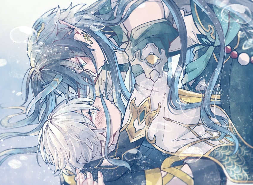 trailblazer, caelus, and dan heng (honkai and 1 more) drawn by usamipyo
