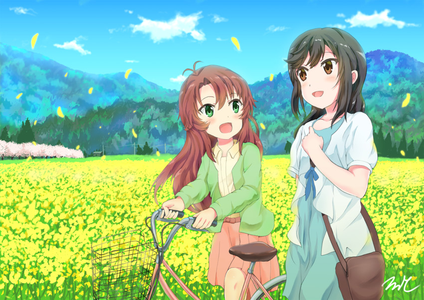 ichijou hotaru and koshigaya komari (non non biyori) drawn by aayh
