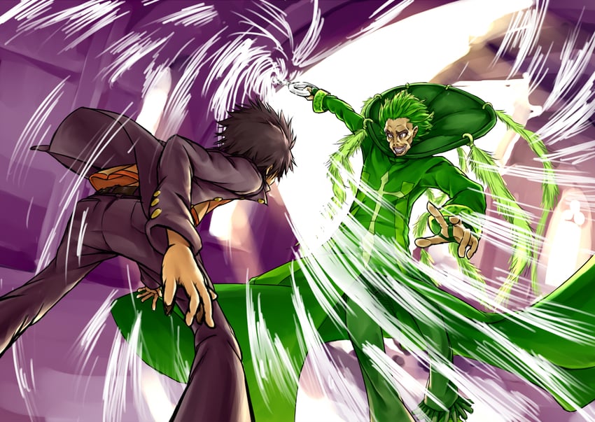 kamijou touma and terra of the left (toaru majutsu no index and 1 more) drawn by melon22