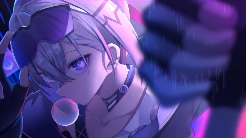 silver wolf (honkai and 1 more) drawn by sanasedayo