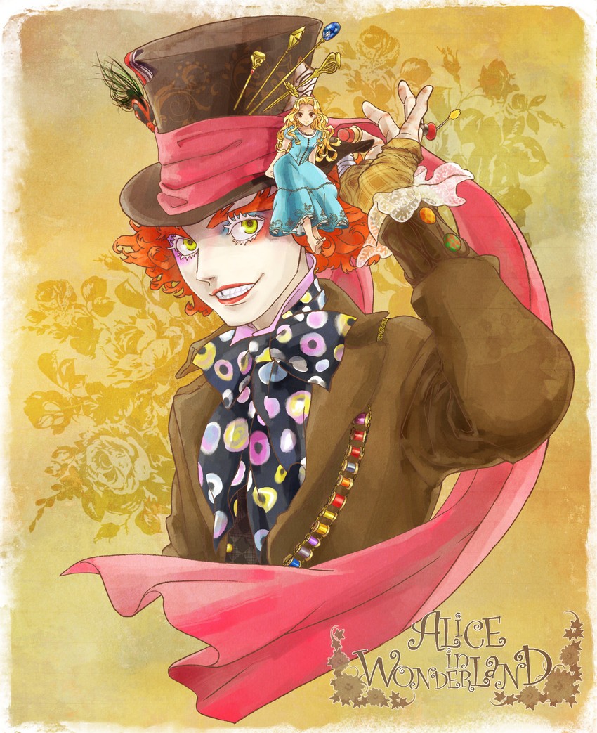 alice kingsleigh and tarrant hightopp (alice in wonderland) drawn by kei_(inu_no_ura)