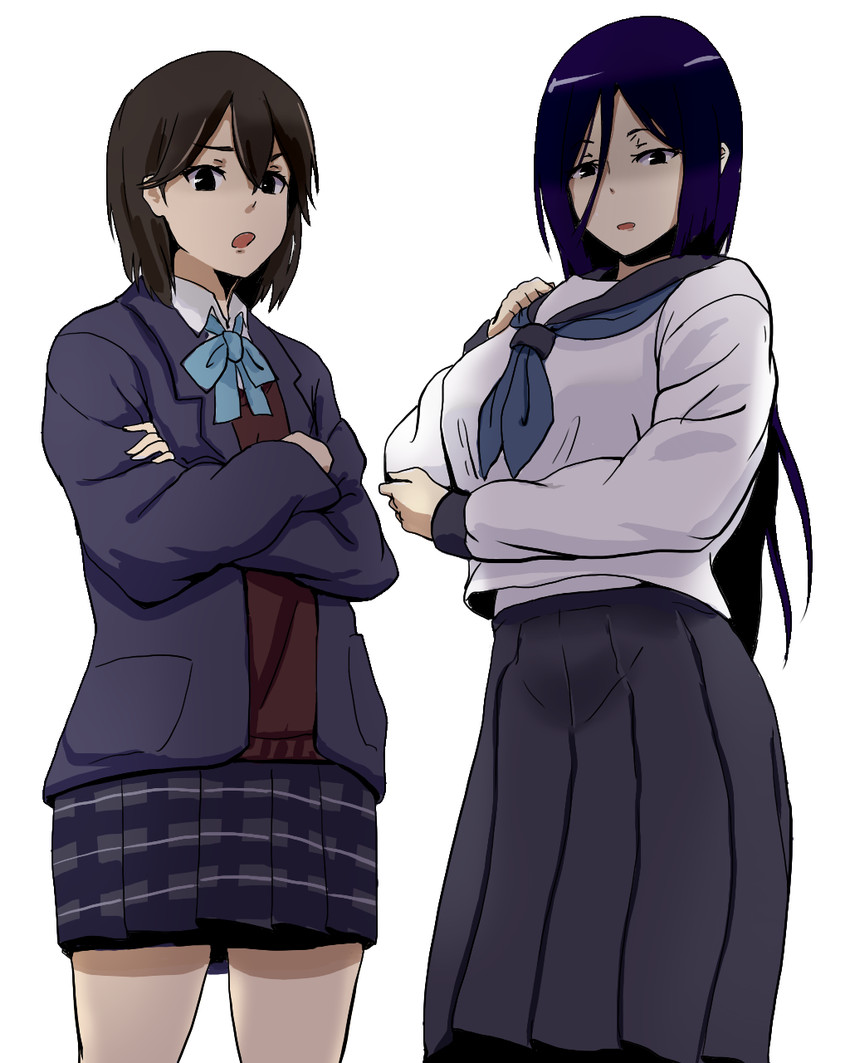 irisu fuyumi and inaba himeko (hyouka and 1 more) drawn by butaneko