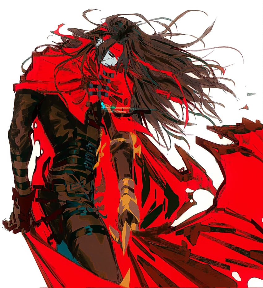 vincent valentine (final fantasy and 1 more) drawn by moyanwxy