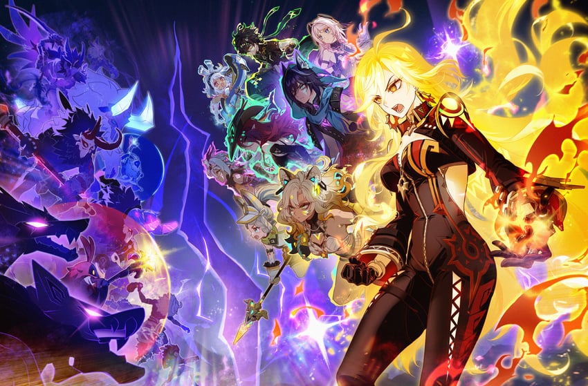 citlali, mavuika, hilichurl, mualani, kinich, and 10 more (genshin impact) drawn by sakon04