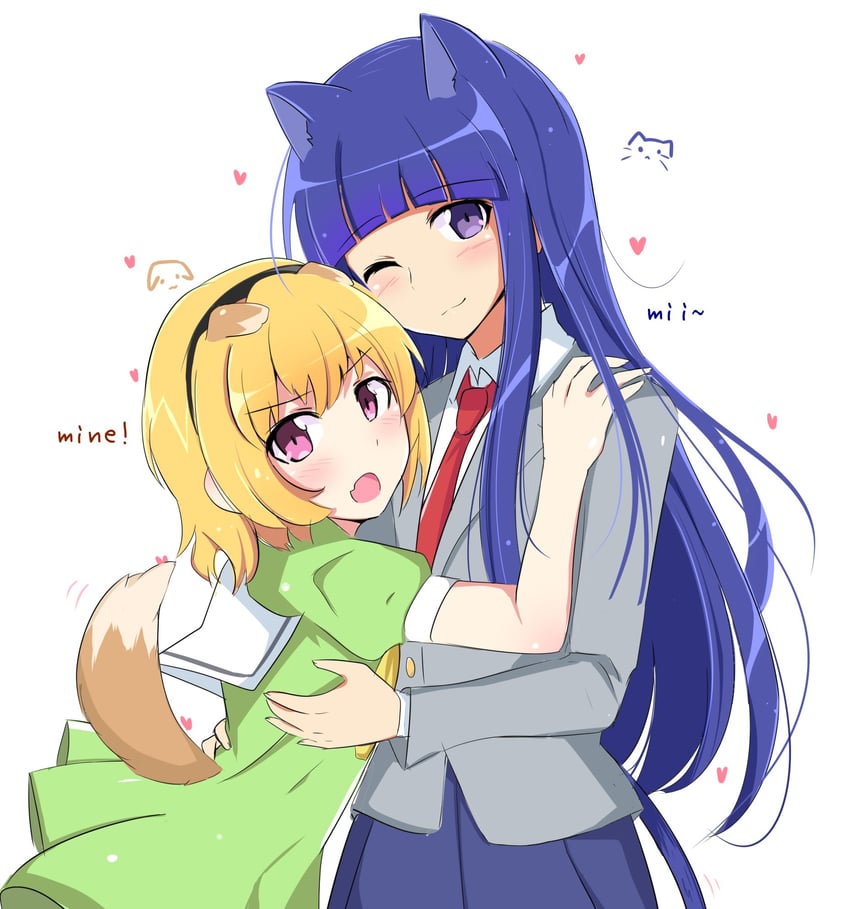 furude rika and houjou satoko (higurashi no naku koro ni and 1 more) drawn by nyandisk