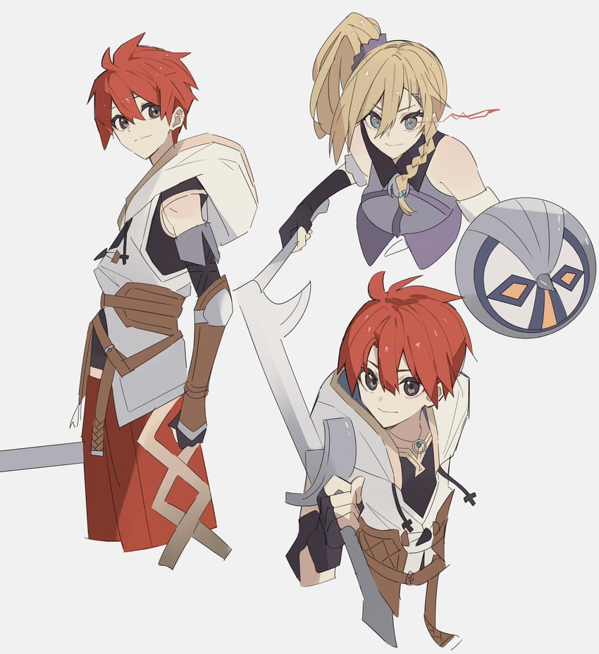adol christin and karja balta (ys and 1 more) drawn by george_man