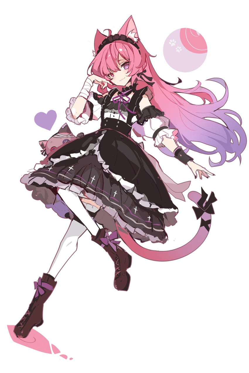 mikeneko and pon-chan (indie virtual youtuber) drawn by ideolo