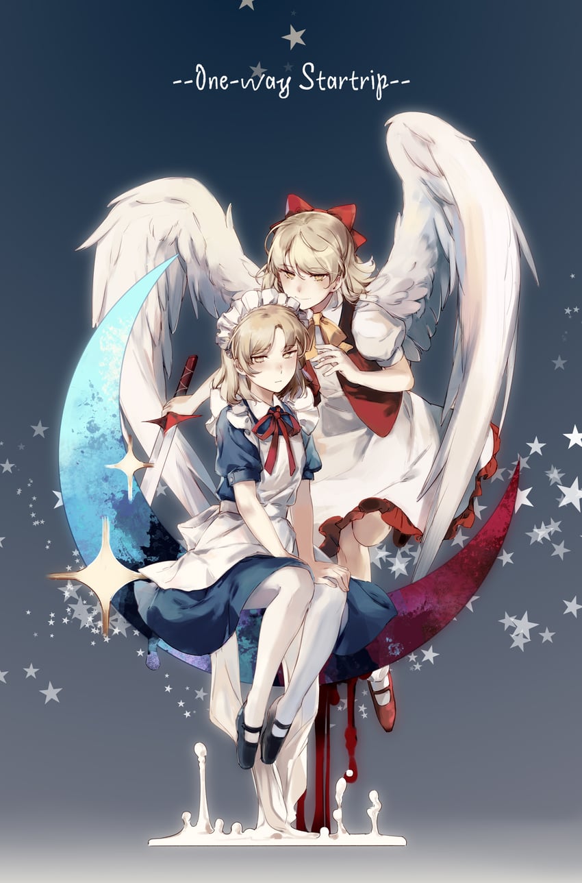 gengetsu and mugetsu (touhou) drawn by yorktown_cv-5