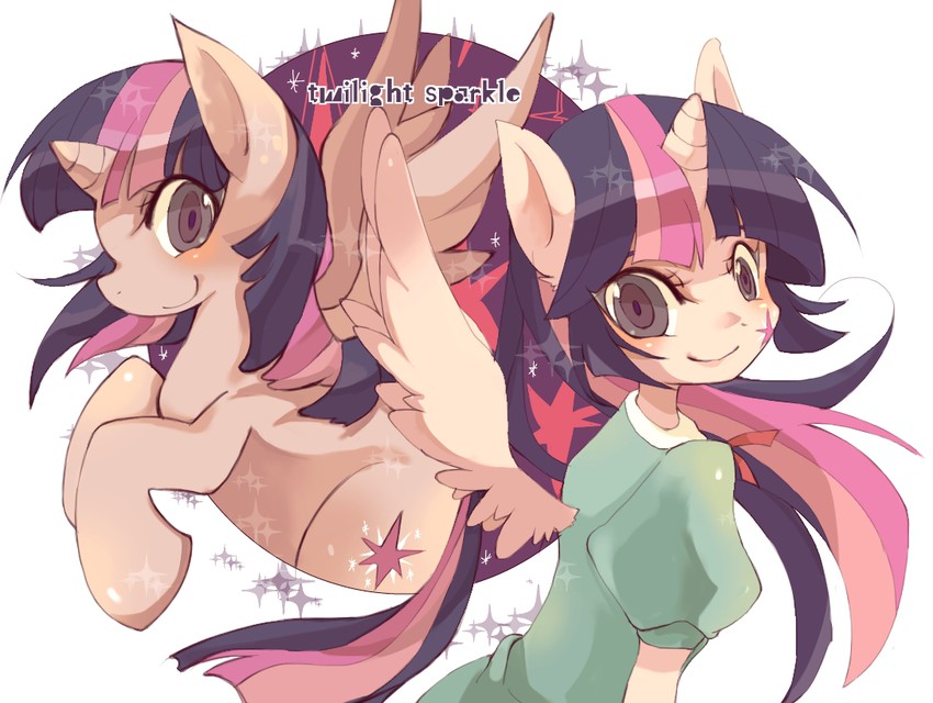 twilight sparkle (my little pony and 1 more) drawn by inumimi-syndrome