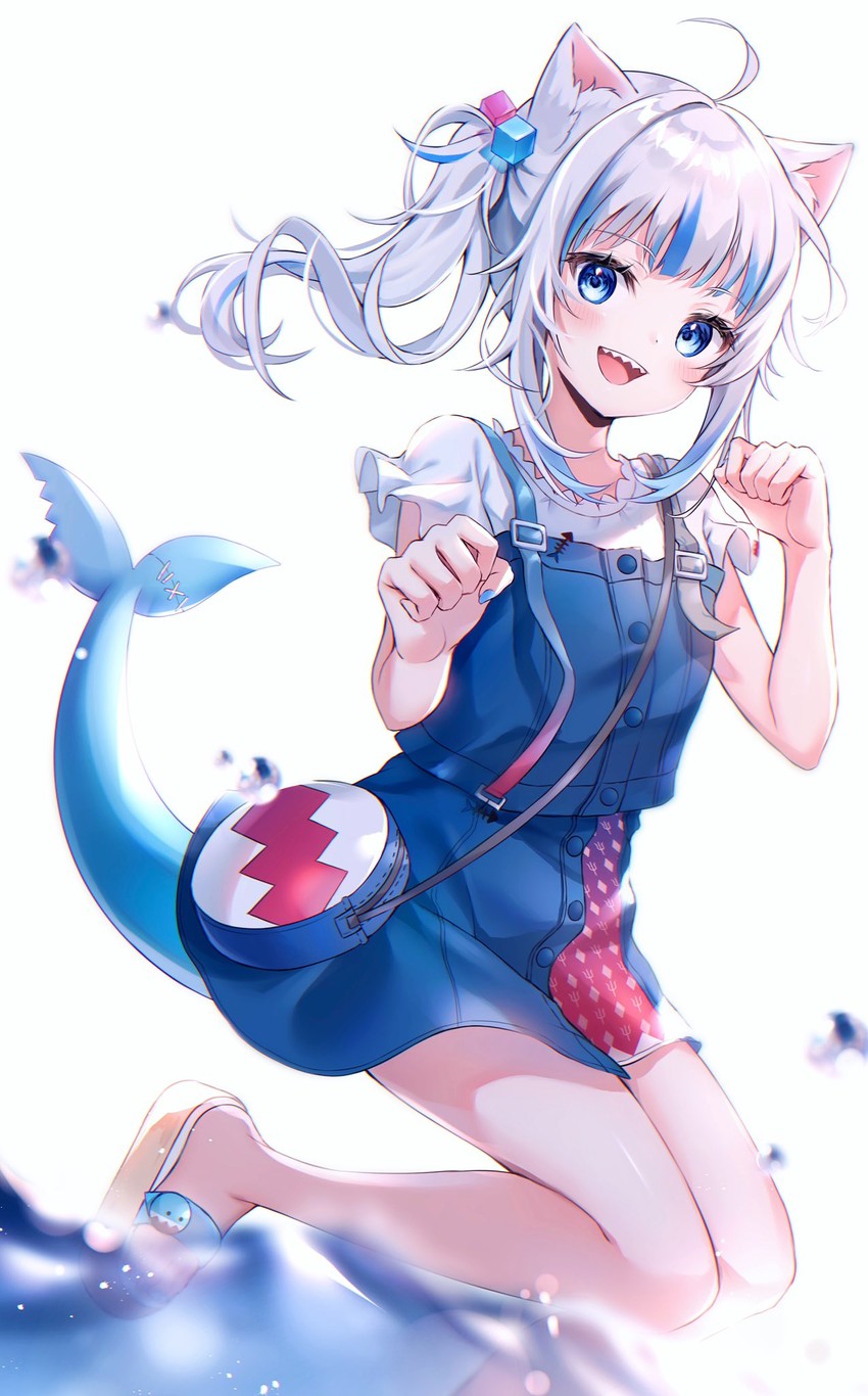 gawr gura (hololive and 1 more) drawn by amaki_ruto