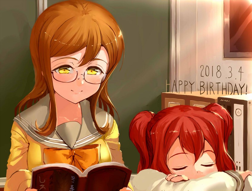 kunikida hanamaru and kurosawa ruby (love live! and 1 more) drawn by jyon