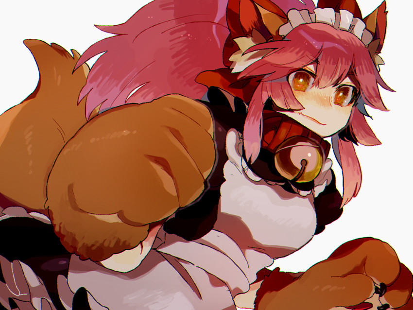 tamamo and tamamo cat (fate and 1 more) drawn by tabun_(osoracu)