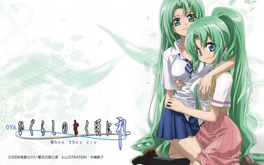 sonozaki mion and sonozaki shion (higurashi no naku koro ni) drawn by nakajima_atsuko