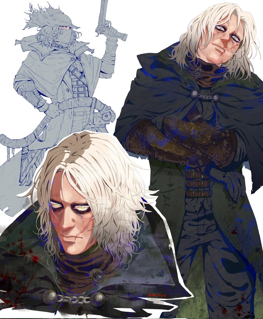 hunter (original and 1 more) drawn by sosomon