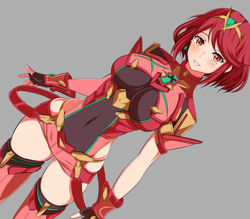 pyra (xenoblade chronicles and 1 more) drawn by samu_poteto