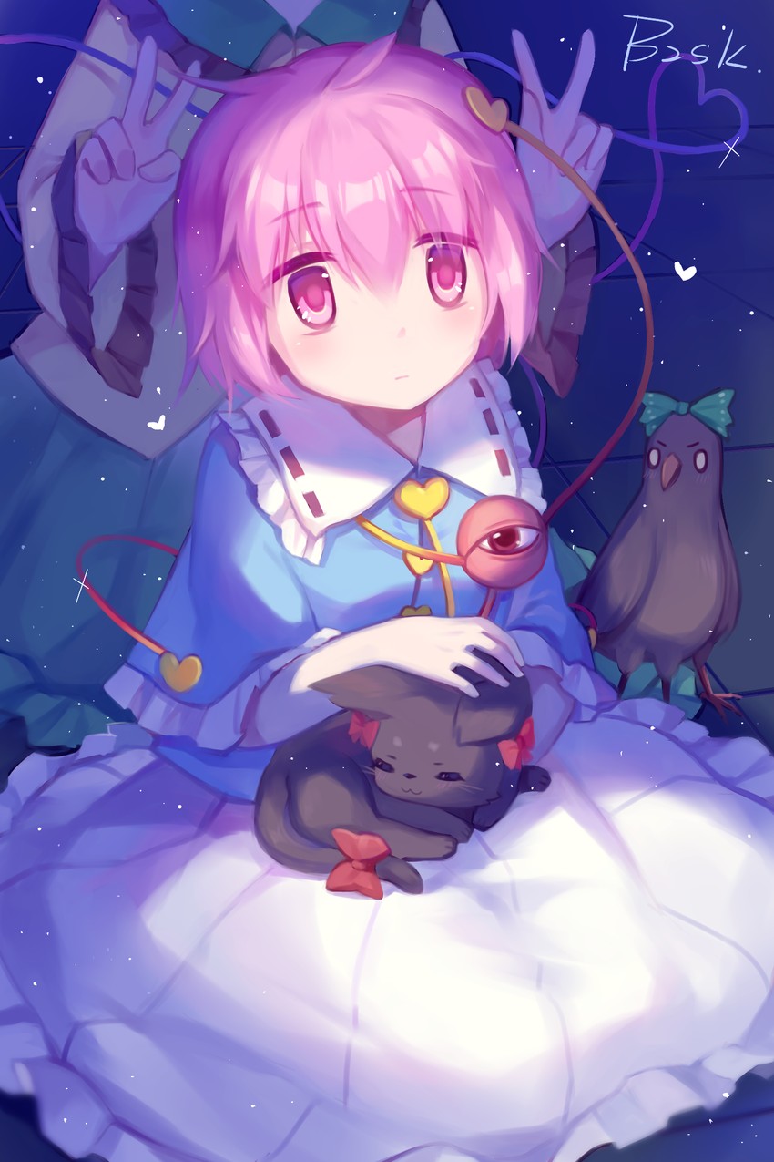 komeiji koishi, komeiji satori, kaenbyou rin, and reiuji utsuho (touhou) drawn by baozishark