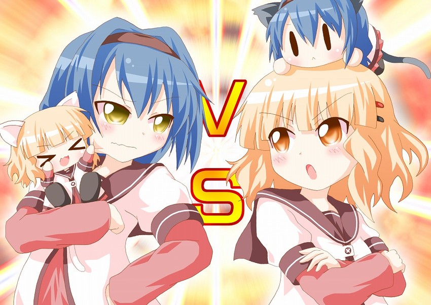 oomuro sakurako and furutani himawari (yuruyuri) drawn by kagerou_(kers)