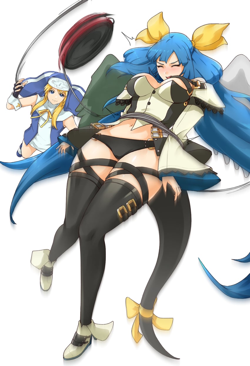 bridget and dizzy (guilty gear and 2 more) drawn by tuzi717