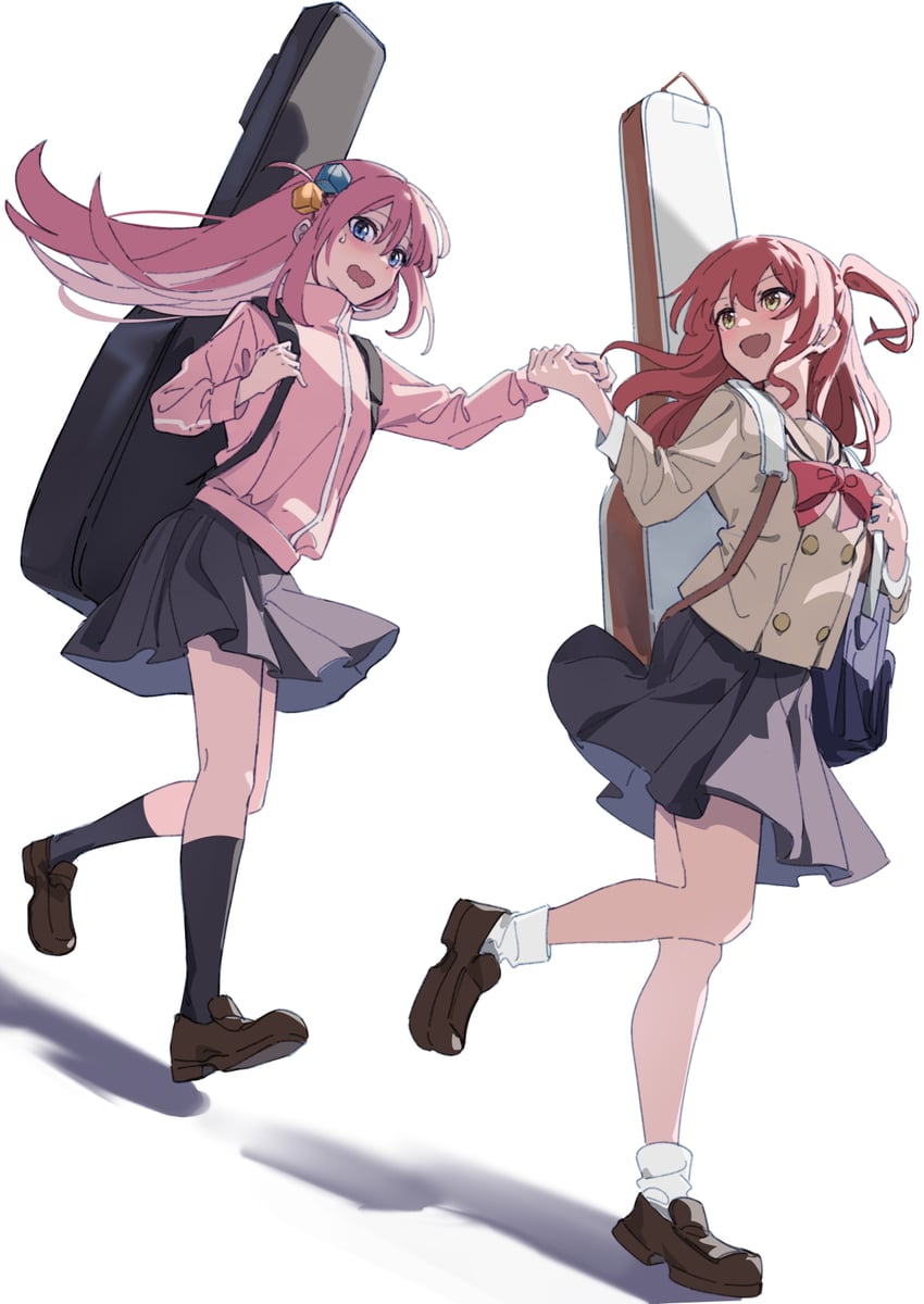 gotoh hitori and kita ikuyo (bocchi the rock!) drawn by roah_(user_pgea4834)