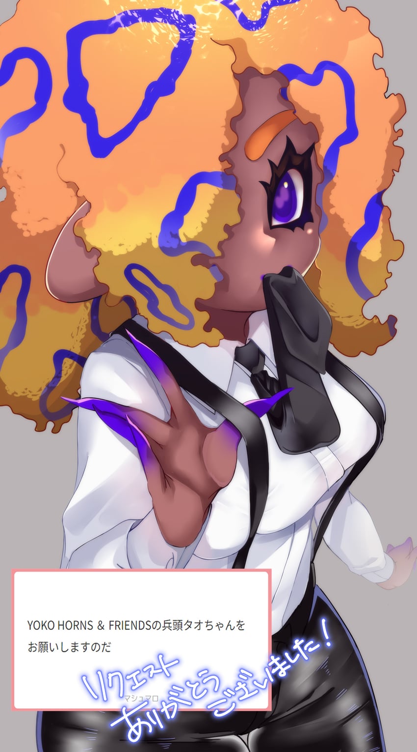 tao blu (splatoon and 1 more) drawn by mugyiiiii_ika