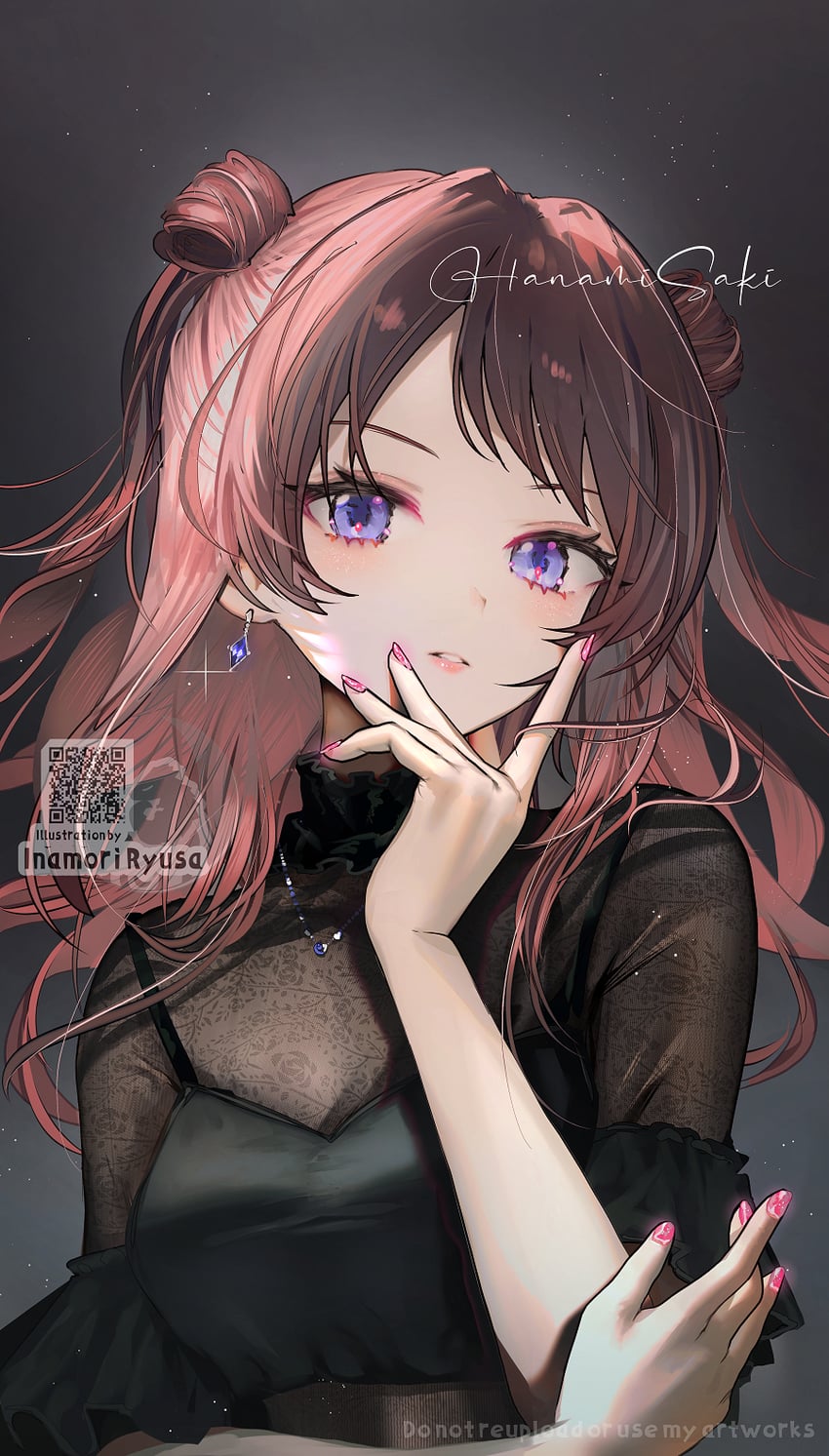 hanami saki (idolmaster and 1 more) drawn by inaeda_kei