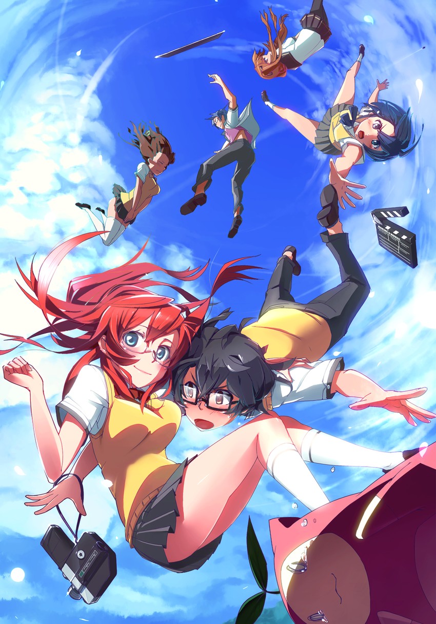 tanigawa kanna, takatsuki ichika, yamano remon, kitahara mio, rinon, and 2 more (ano natsu de matteru) drawn by pemu