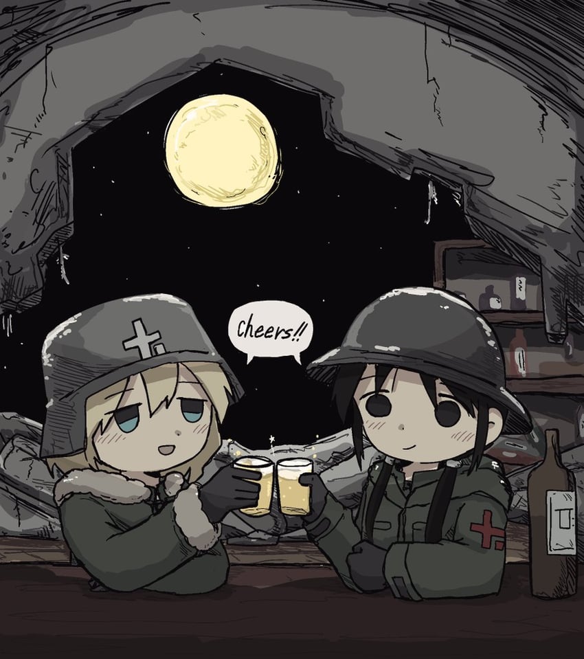 chito and yuuri (shoujo shuumatsu ryokou) drawn by kishimen_udn