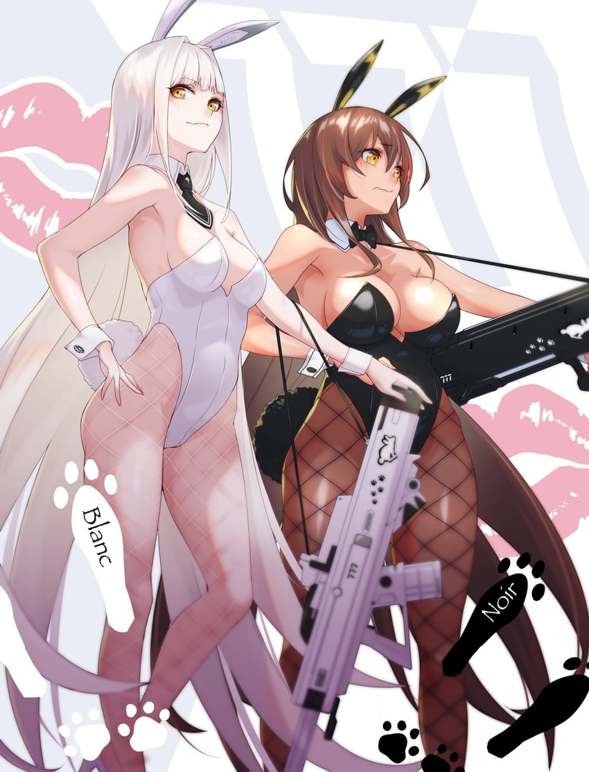 noir and blanc (goddess of victory: nikke) drawn by fune_(fune83ojj)