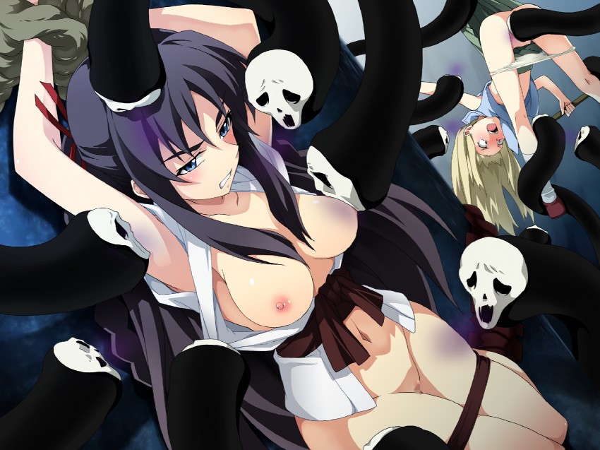 hoshimura makina and amase saki (shikabane hime) drawn by saipaco