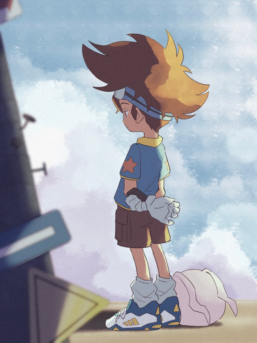 yagami taichi and koromon (digimon and 1 more) drawn by hamoo8686