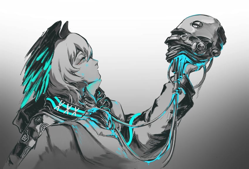 ho'olheyak and tin man (arknights) drawn by weibo_6636859565