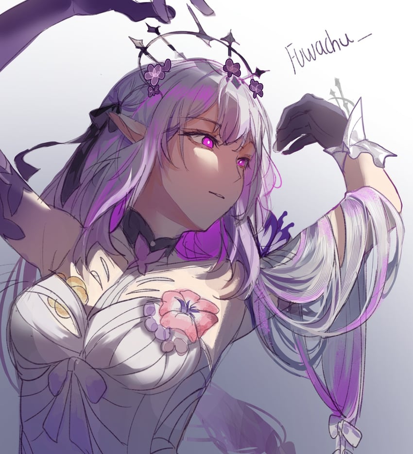 castorice (honkai and 1 more) drawn by kanako_(fuwachu)