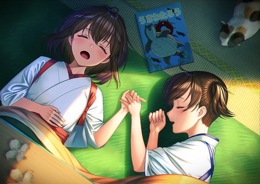 kaga, akagi, enemy lifebuoy, and bokukawauso (kantai collection) drawn by unowen