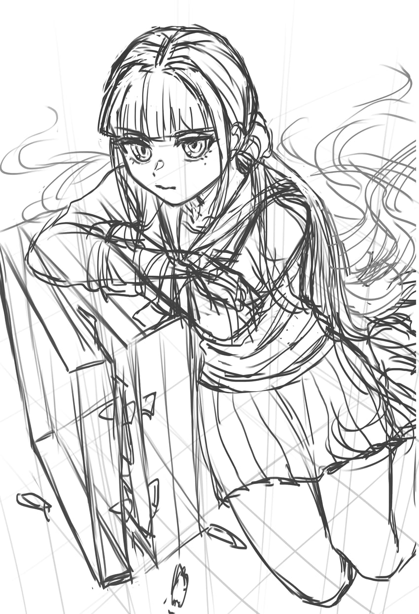 harukawa maki (danganronpa and 1 more) drawn by kudo_(kddrv3)
