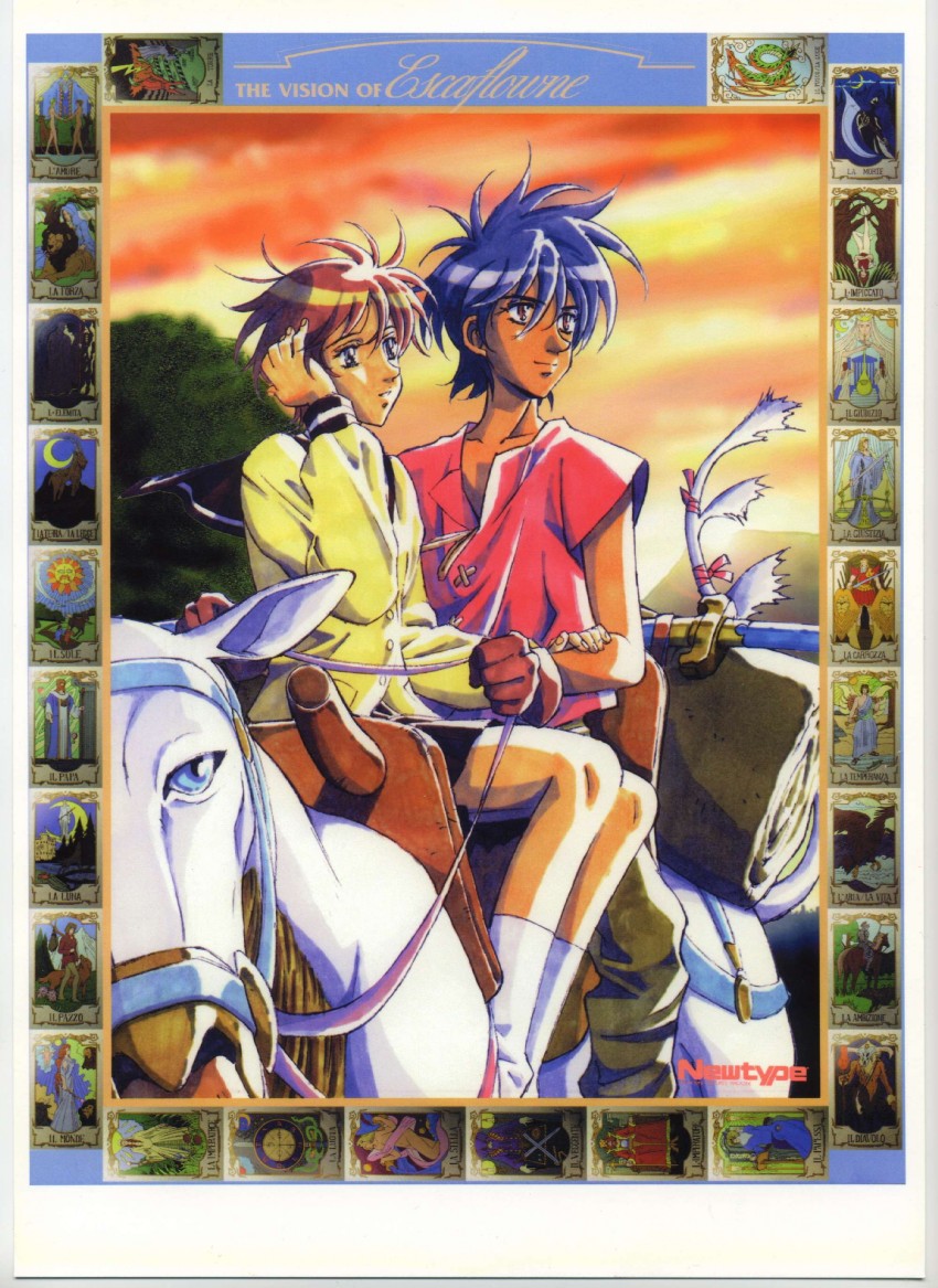 kanzaki hitomi and van fanel (newtype and 1 more)
