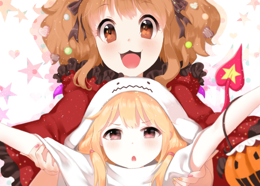 futaba anzu and moroboshi kirari (idolmaster and 1 more) drawn by furururu