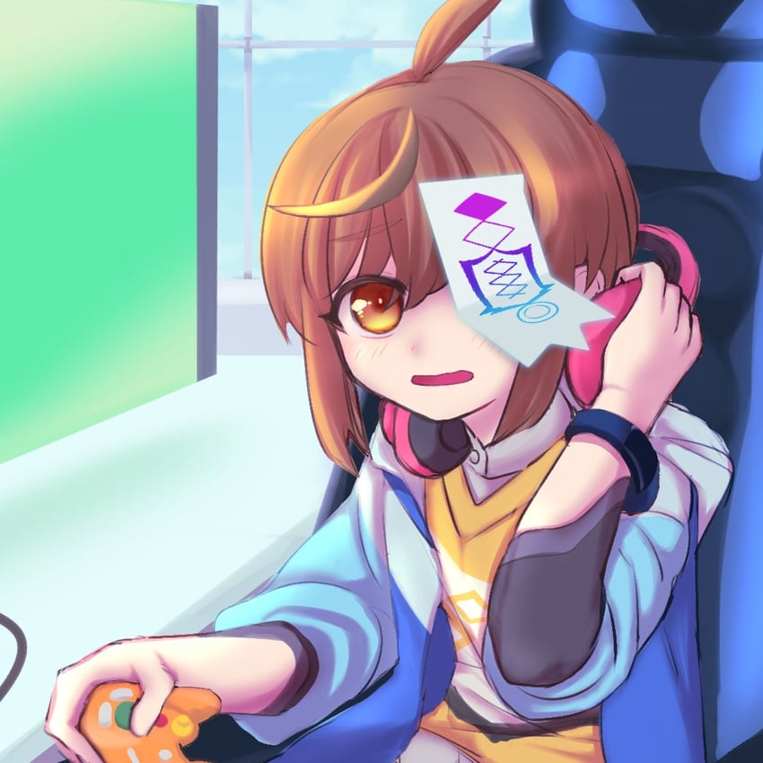 shiron (azure striker gunvolt and 1 more) drawn by senzo_tori