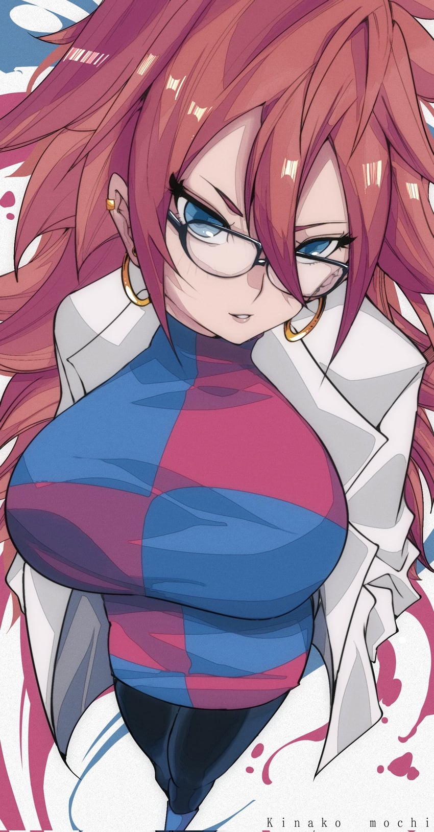 android 21 (dragon ball and 1 more) drawn by kinakomochi_(user_vedc2333)